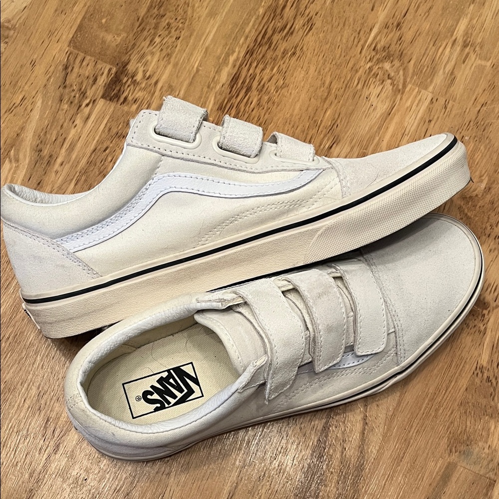 Vans Old Skool V Suede Velcro Sneakers - Picture 3 of 3